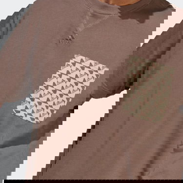 Тениска adidas Originals ALL SZN x Logomania Tee Кафяво | IM1271, 5