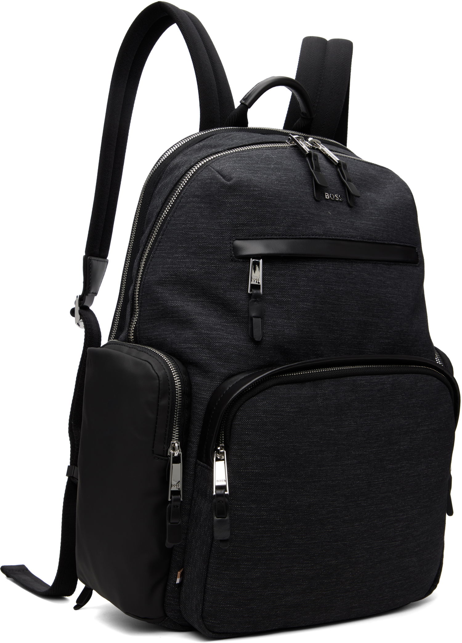 Раница BOSS Textured Fabric Hardware Backpack Черно | 50548018, 1