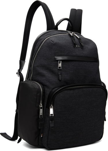 Раница BOSS Textured Fabric Hardware Backpack Черно | 50548018, 1