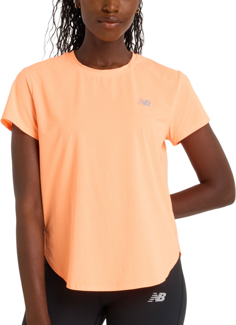 Тениска New Balance Race Day Ultra Light T-Shirt Оранжево
 | wt51227-hmo