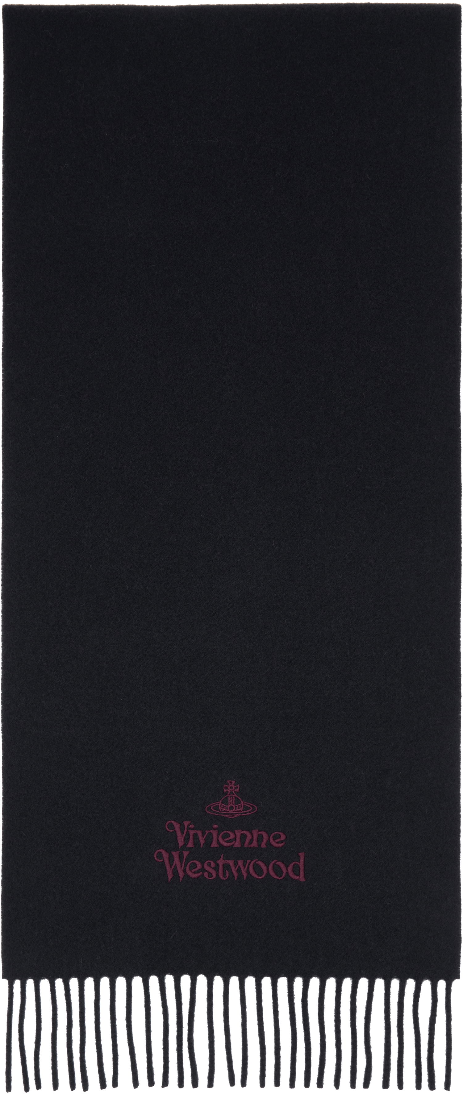 Шал Vivienne Westwood Embroidered Scarf Черно | 81030007-W00Q7-, 0