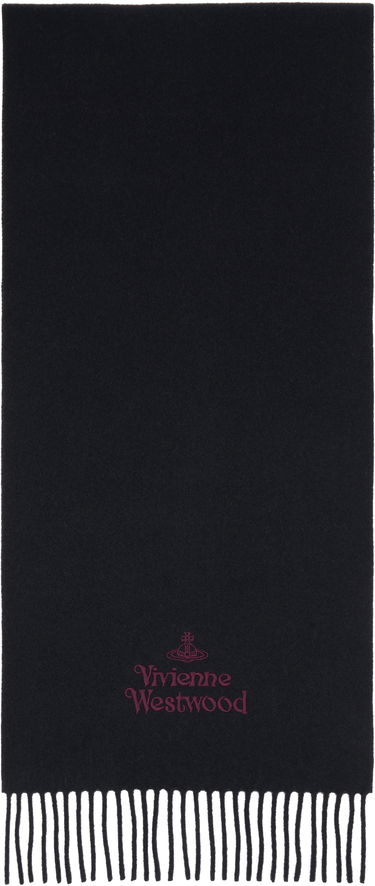 Шал Vivienne Westwood Embroidered Scarf Черно | 81030007-W00Q7-, 0