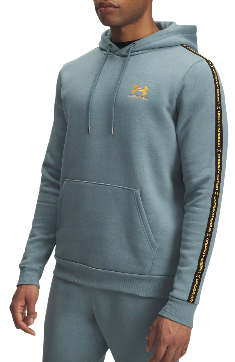 Суитчър Under Armour Icon Fleece Hooded Sweatshirt with Taping Тюркоазено | 1389356-587