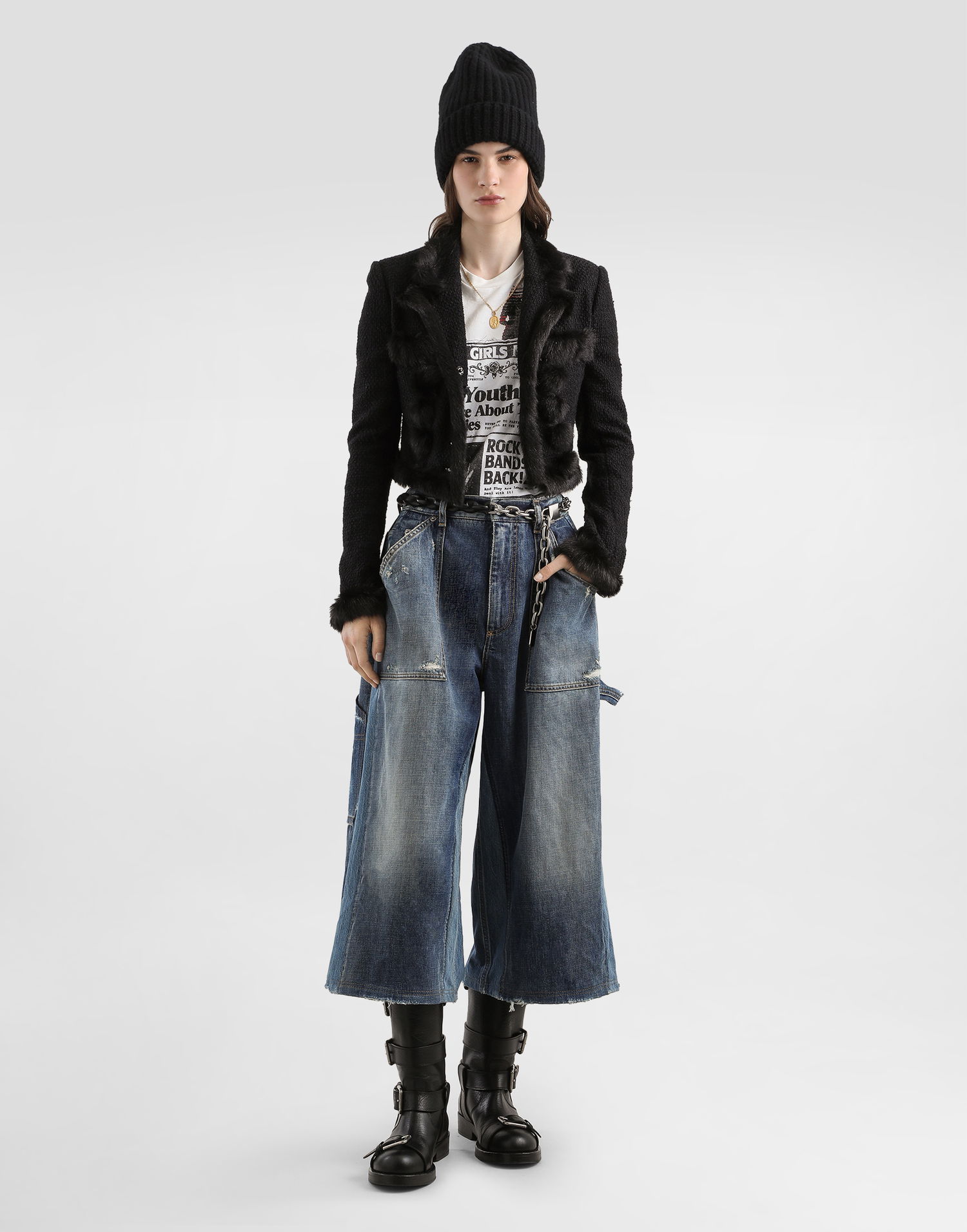 Къси панталони Dolce & Gabbana Dolce & Gabbana Distressed Denim Bermuda Shorts Синьо | FTDGGDG8OD4S9001, 1