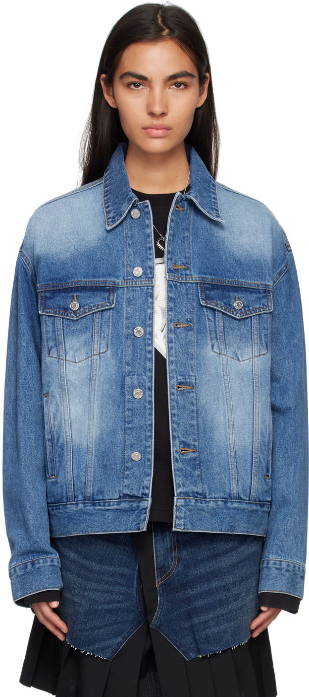 Яке We11done Printed Denim Jacket Синьо | WD-DJ1-23-915-U-BL, 0