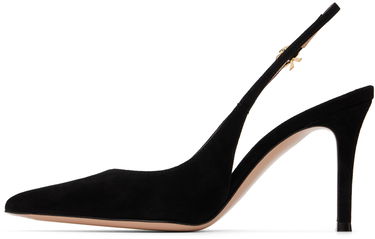 Кецове и обувки Gianvito Rossi Suede Slingback Pumps Черно | G95433-85RIC-CAM, 2