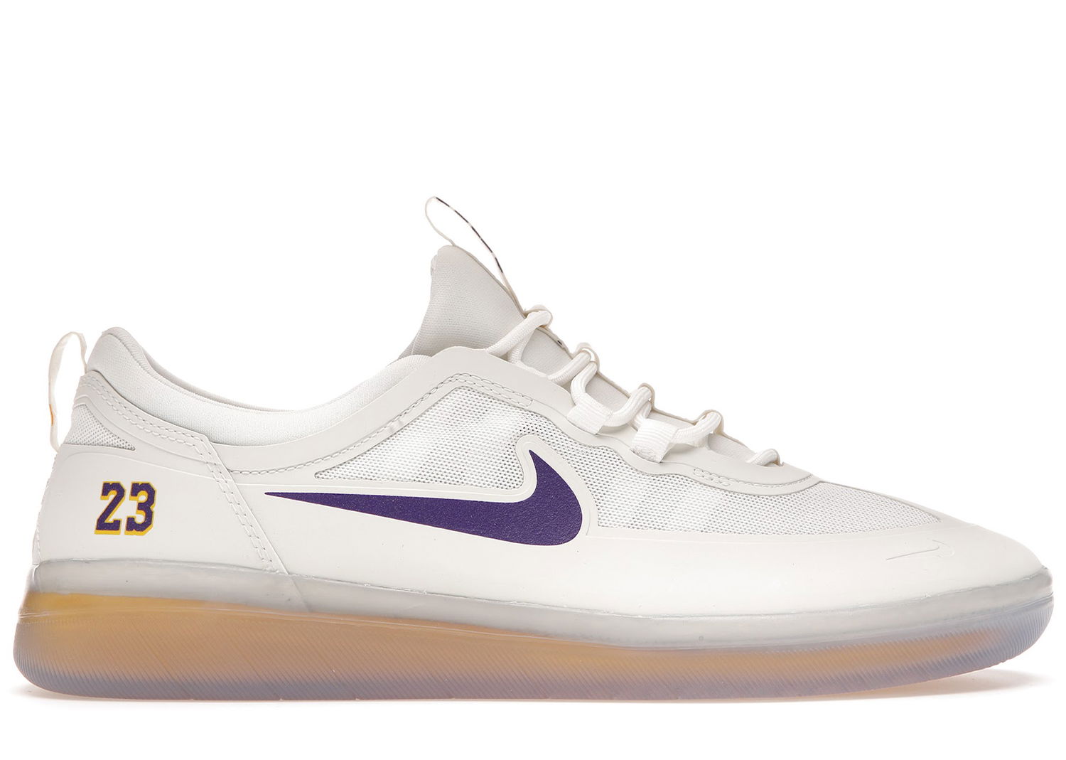 Кецове и обувки Nike SB Nyjah Free 2 Lakers Бяло | DA3439-100, 0