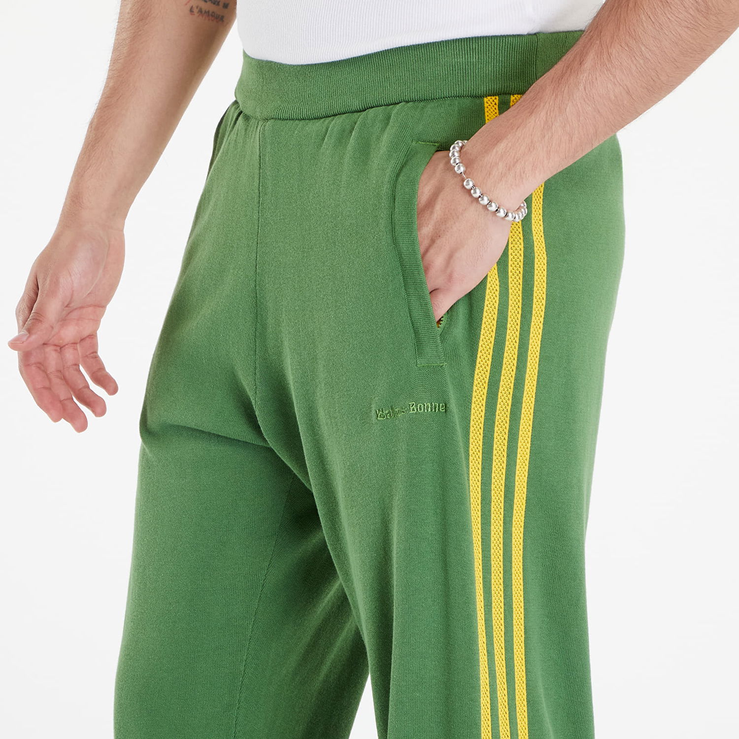 Спортни панталони adidas Originals Wales Bonner x Knit Trackpants Crew Green Зелено | IW1176, 1