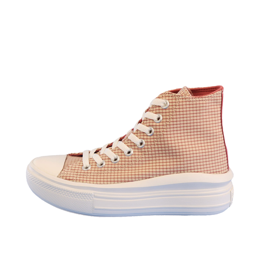 Кецове и обувки Converse Chuck Taylor All-Star Move Platform Hi "Checkered Rhubarb Pie" W Розово | A05130C