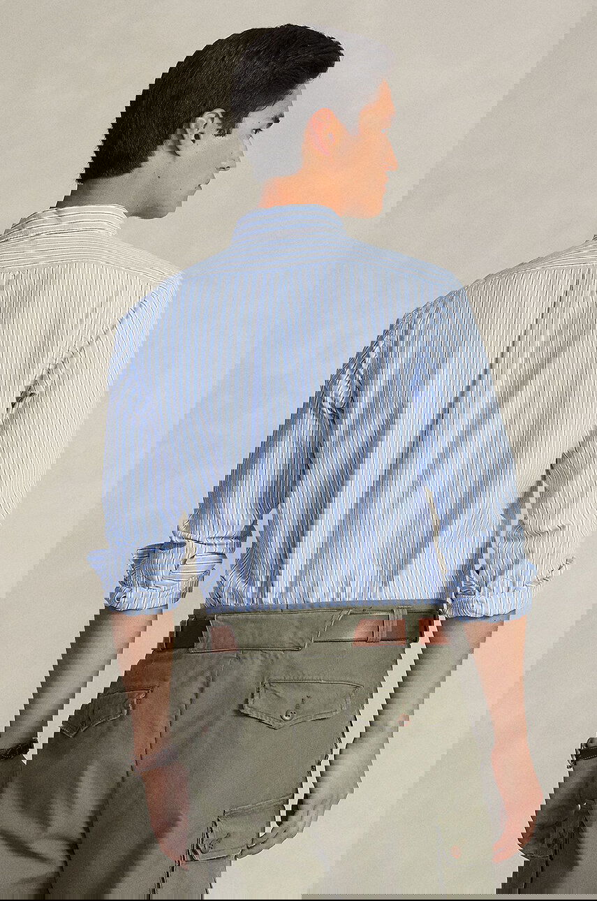 Риза Polo by Ralph Lauren Regular Fit Striped Cotton Button-Down Shirt Синьо | 710928918, 1