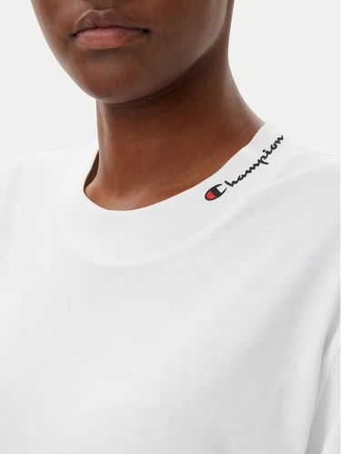 Pокля Champion Champion T-Shirt Dress Бяло | 117782-WW001, 3