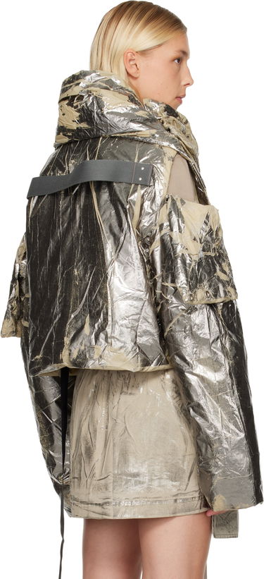 Пухо яке Rick Owens Concordians Convertible Jacket Металик | DS02E7727 NPF, 2