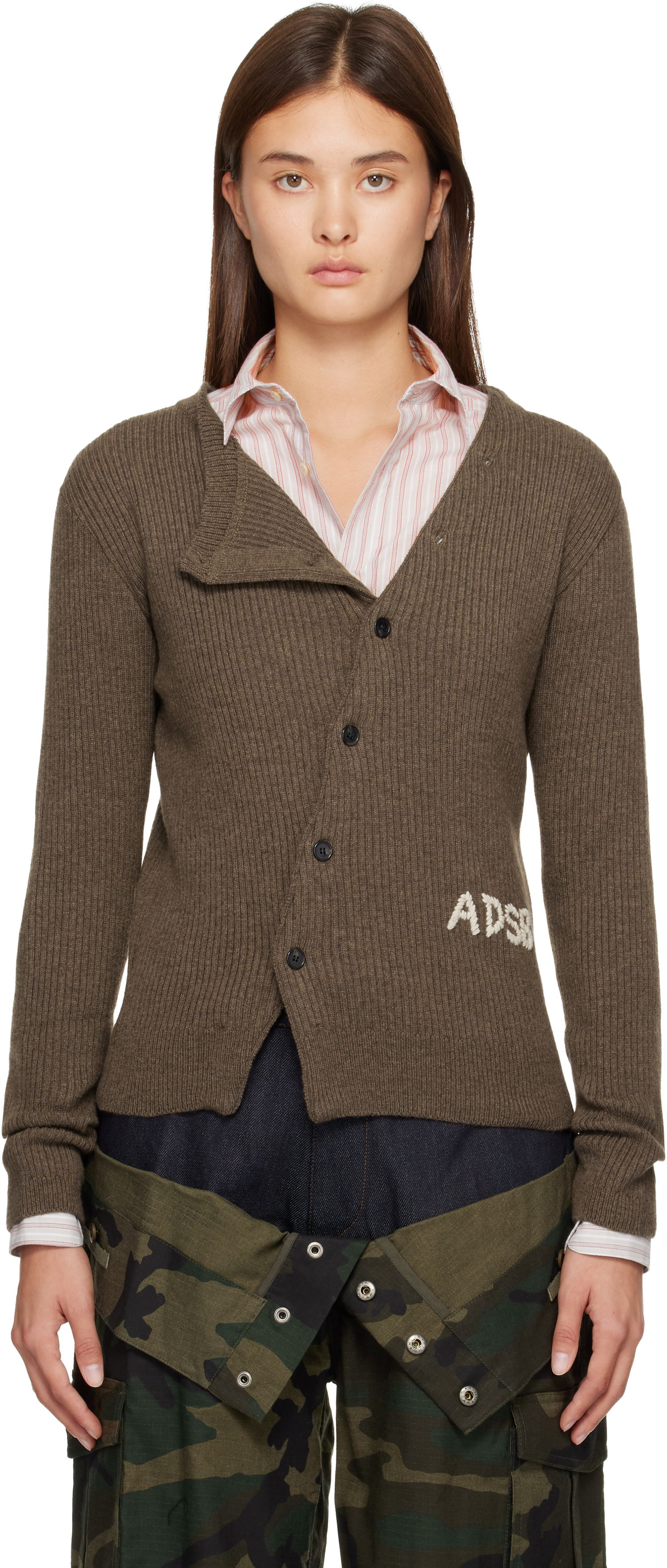 Пуловер Andersson Bell Hand Stitched Basic Cardigan Кафяво | atb1400w, 0