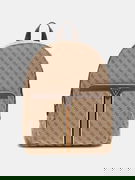 Logo Print Backpack with Front Pocket