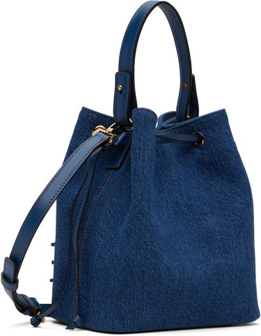 Дамска чанта Versace Versace 'La Medusa' Denim Bucket Bag Синьо | 1018297_1A04287_1UC7V, 2