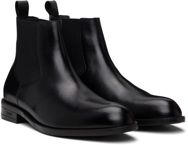 Кецове и обувки BOSS BOSS Leather Chelsea Boots Черно | 50552489, 3