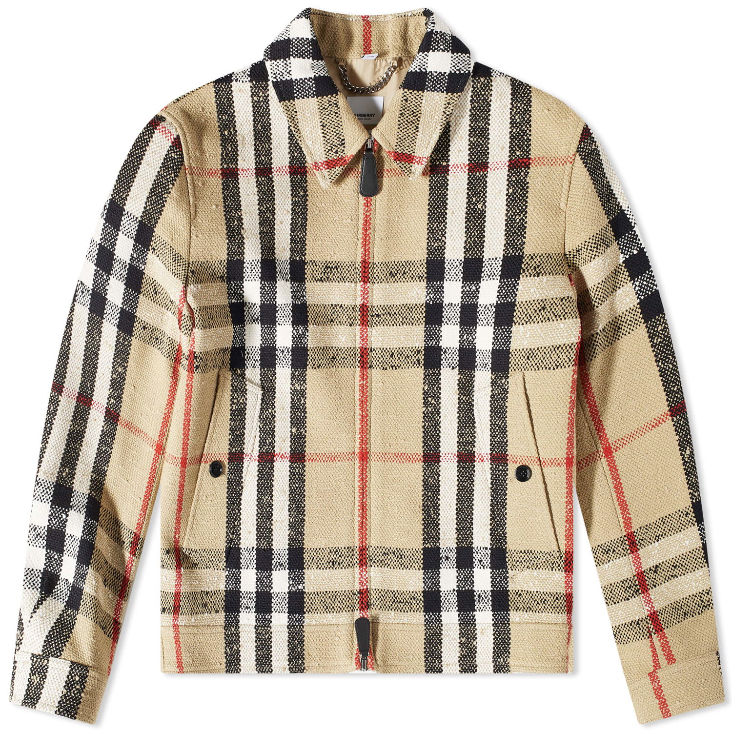 Яке Burberry Crossmoor Check Harrington Jacket Бежово | 8065182-B4564, 0