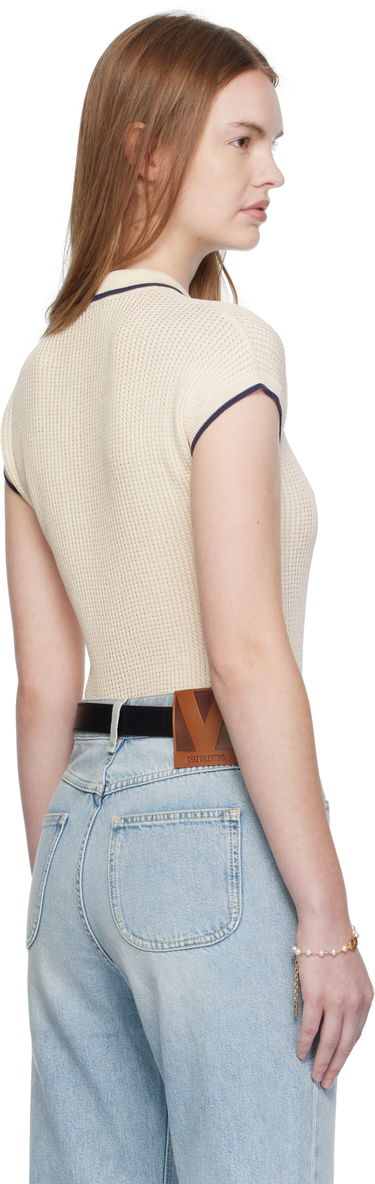 Тениски и потници Valentino Valentino Cotton Knit Top Бежово | 7B3KC66T9JV, 2