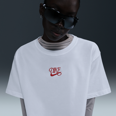 Тениска Nike Nike Sportswear Cropped Short-Sleeve T-Shirt Бяло | HF9500-100, 1