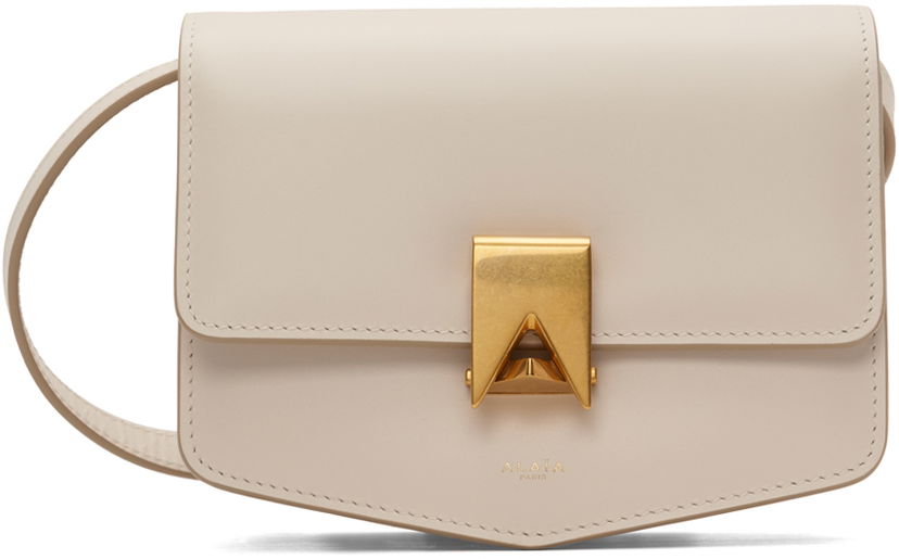 Чанта през рамо Alaïa Small 'Le Papa' Leather Shoulder Bag Бежово | AA1S01417CA191