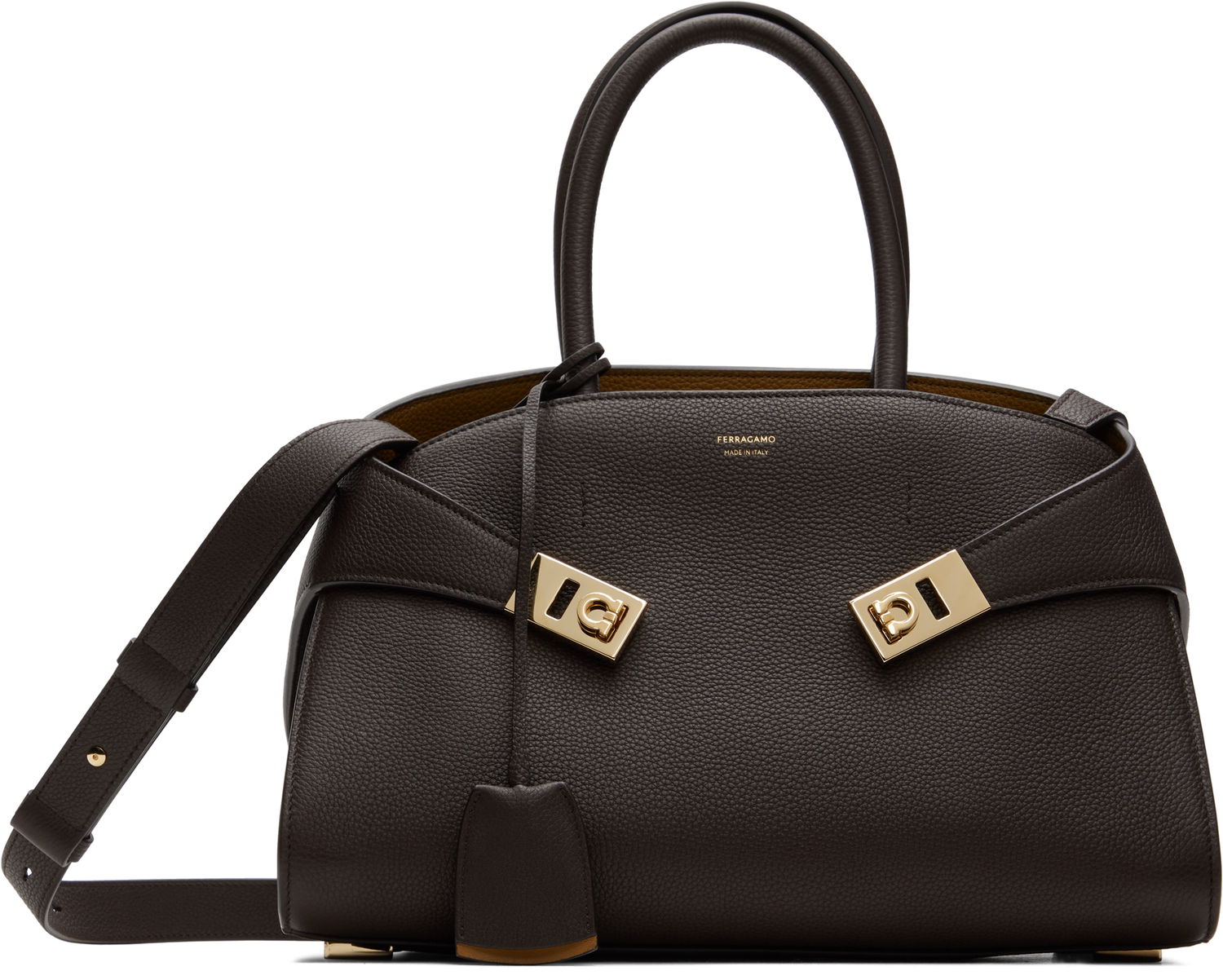 Голяма пазарска чанта FERRAGAMO Small Tote Bag Кафяво | 777524, 0
