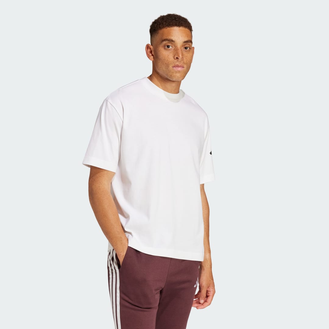 Тениска adidas Performance Loose Fit Logo T-Shirt Бяло | JC9296, 1