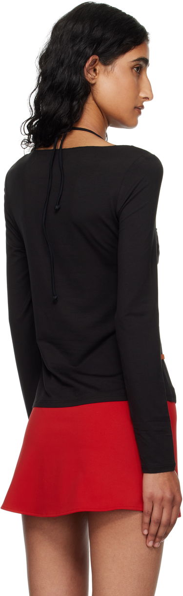 Тениска Miaou Miaou Amelia Long Sleeve T-Shirt Черно | 7183LJBBLK, 2