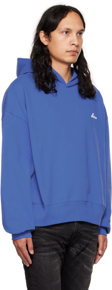 Суитчър We11done We11done Lettering Symbol Hoodie Синьо | WD-TH3-22-840-U-BL, 1