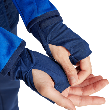 Суитчър adidas Originals Tiro 24 Competition Winterized Hooded Padded Quarter-Zip Training Top with Thumbholes Синьо | iy0122, 3