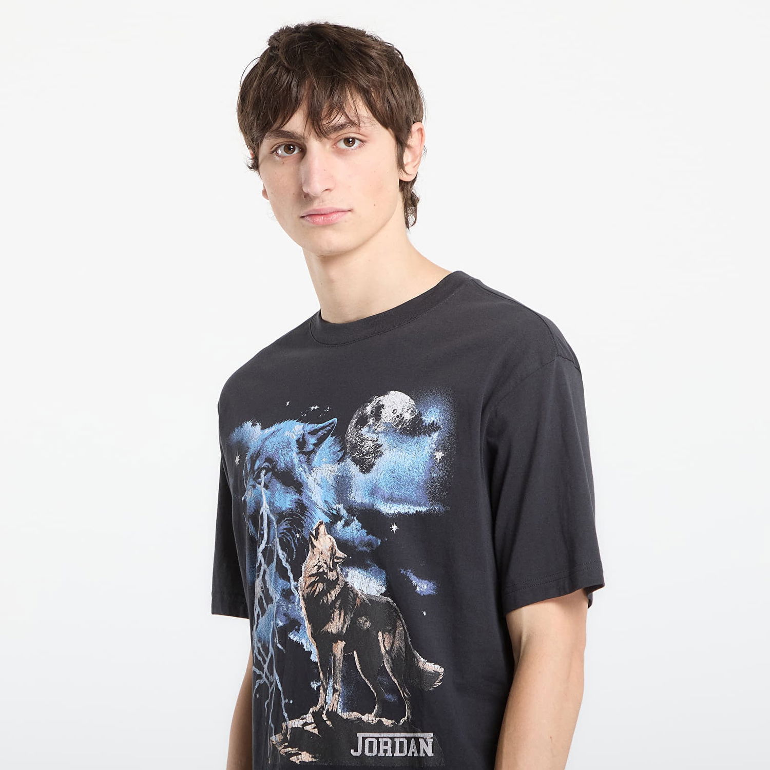 Тениска Jordan Jordan Wolf Moon Lightning Graphic T-Shirt Черно | IQ0547-045, 1