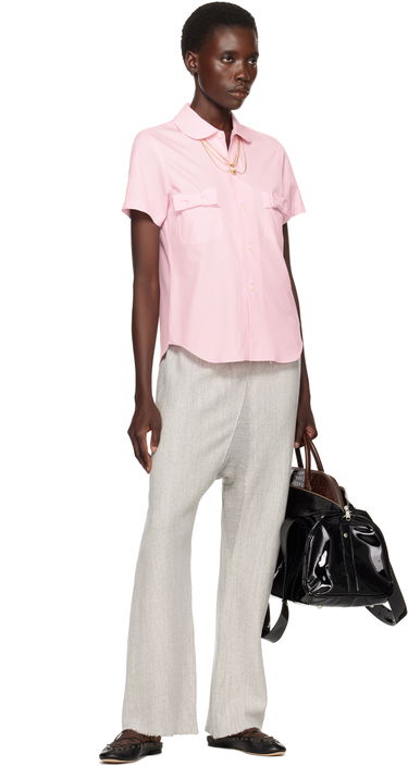 Риза Comme des Garçons Girl Cotton Bow Pocket Shirt Розово | NO-B007-051-2, 3