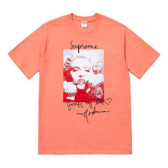 Тениска Supreme Madonna Printing Short Sleeve T-Shirt Оранжево
 | SUP-FW18-007