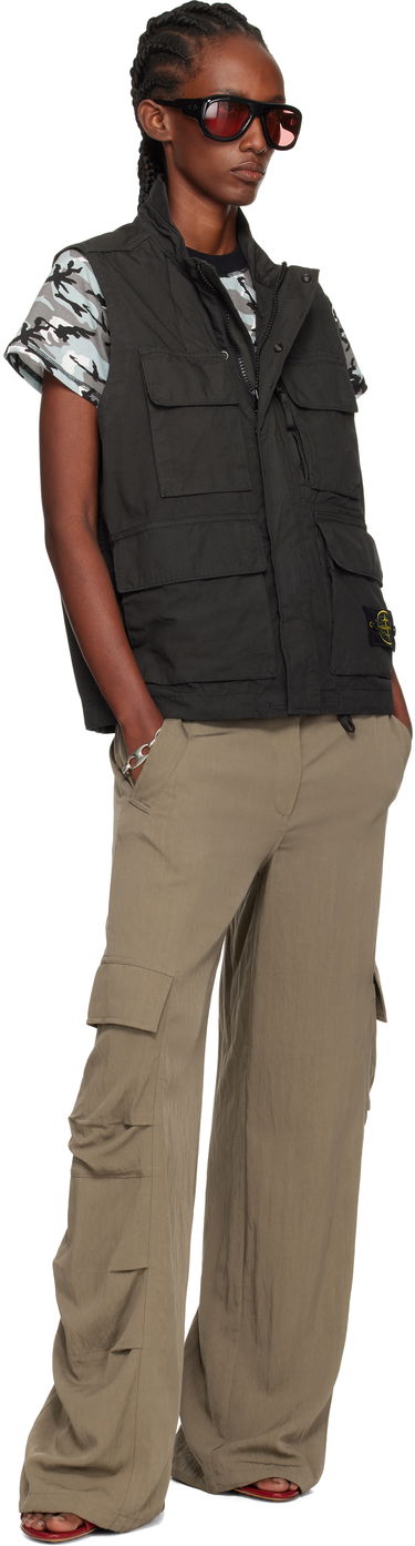 Жилетка Stone Island Stone Island Canvas Weave Organic Cotton Vest Черно | K2S15 G100001 S0240, 3