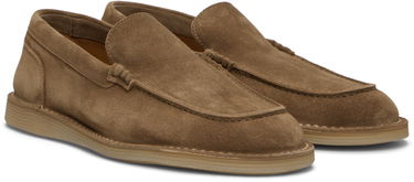 Кецове и обувки Dolce & Gabbana Florio Ideal Suede Loafers Кафяво | A50593AS707, 3