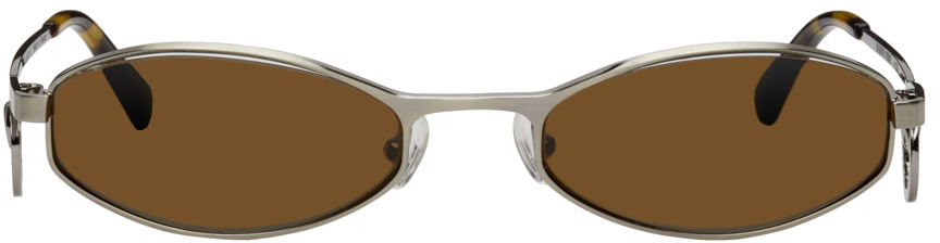 Слънчеви очила Marine Serre Marine Serre Vuarnet Edition Swirl-Frame Oval Sunglasses Металик | A123SS22X, 0