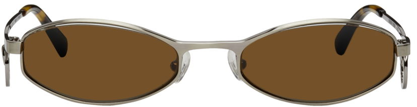 Слънчеви очила Marine Serre Marine Serre Vuarnet Edition Swirl-Frame Oval Sunglasses Металик | A123SS22X