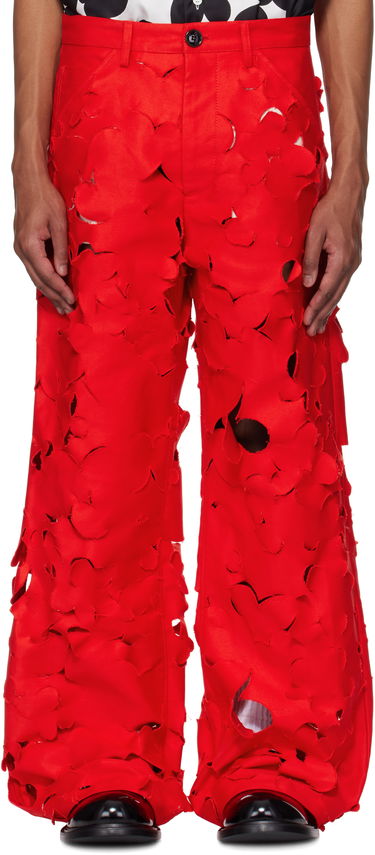 Панталони Marni Marni Cut-Out Cargo Pants Червено | PUMU0287S0 USR012, 0
