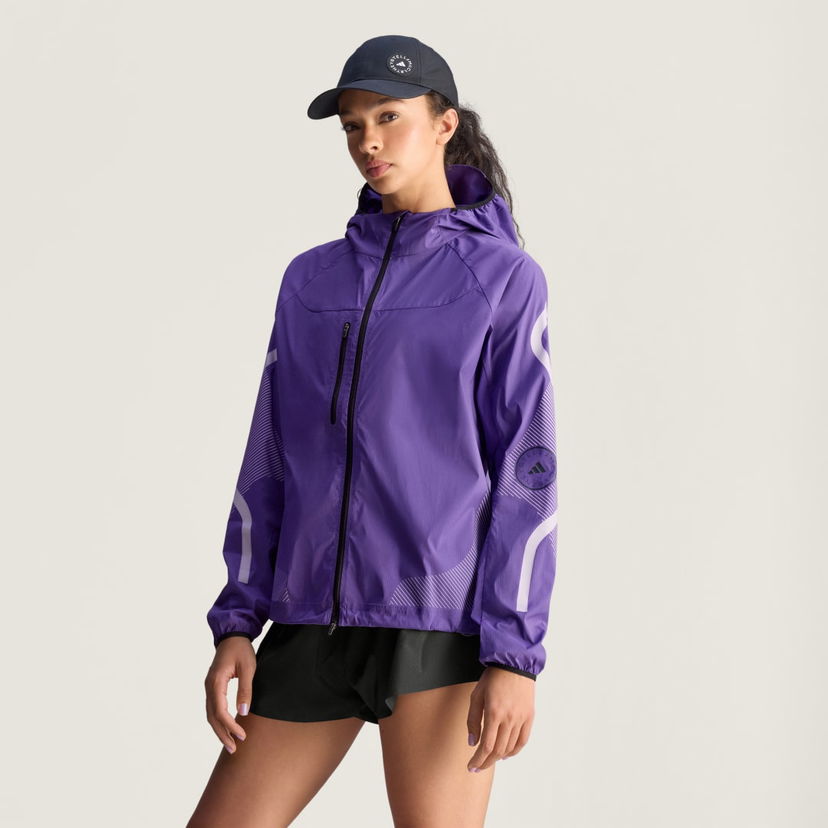 Яке adidas Performance adidas by Stella McCartney Running Jacket Лилаво | JX9082