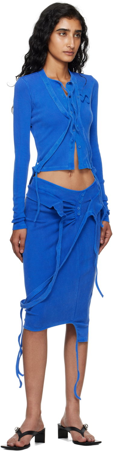 Пола Ottolinger Ottolinger Rib Midi Skirt Синьо | 104-301804-02, 3
