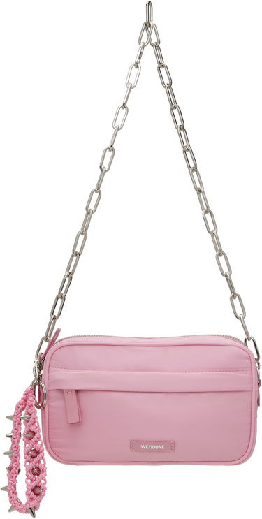 Чанта през рамо We11done We11done Mini Chain Bag with Spiked Wristlet Розово | WD-AB0-25-488-U-PK, 0