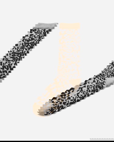 Чорапи Aries Aries Leopard Print Socks Бежово | AR0004604 Beige, 2