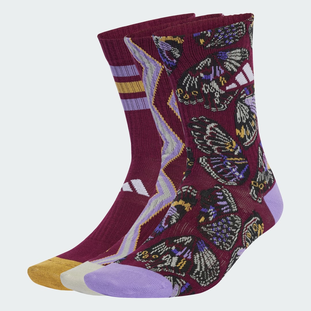 Чорапи adidas Performance adidas Farm Crew Socks 3 Pairs Бургунди | JN2676, 0
