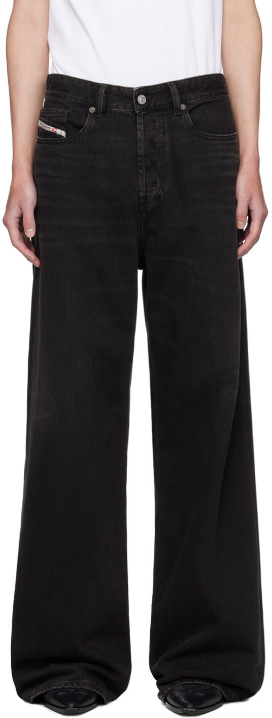 Дънки Diesel D-Rise Wide-Leg Jeans Черно | A06370-09J96-02, 0