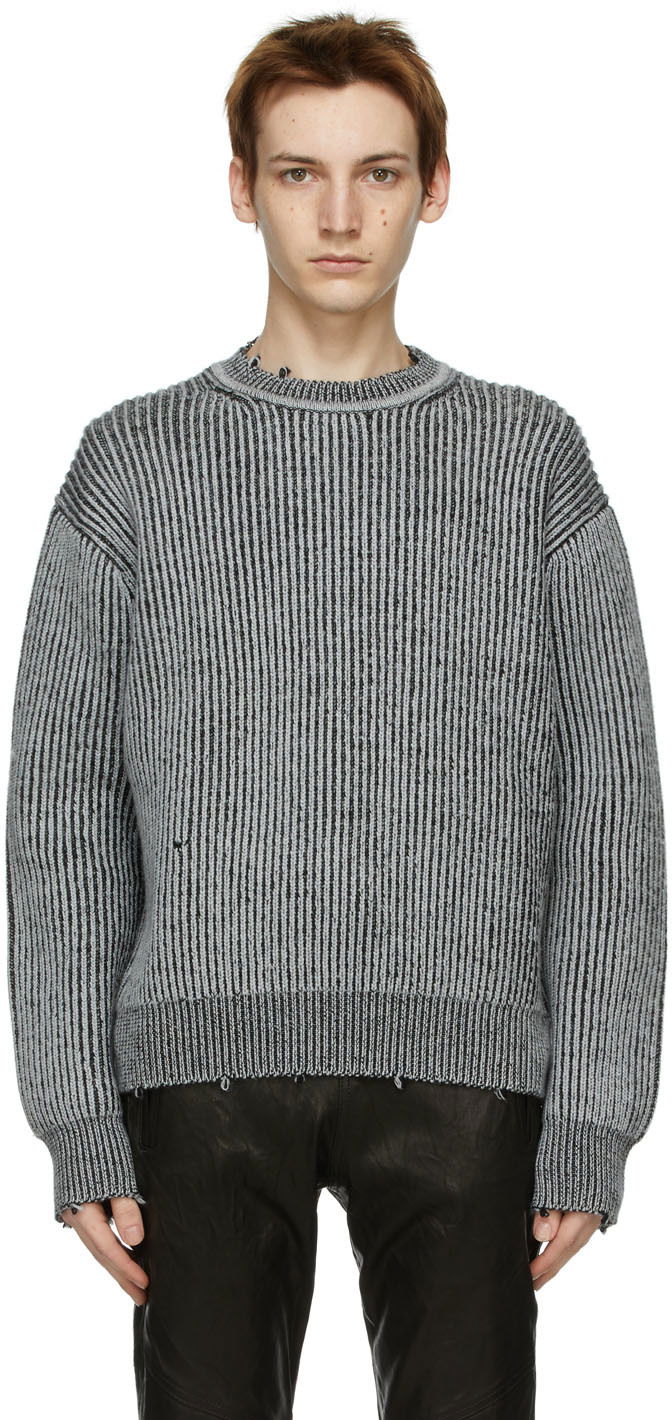 Пуловер John Elliott John Elliott Wool Structure Sweater Сиво | D101P5720A, 0