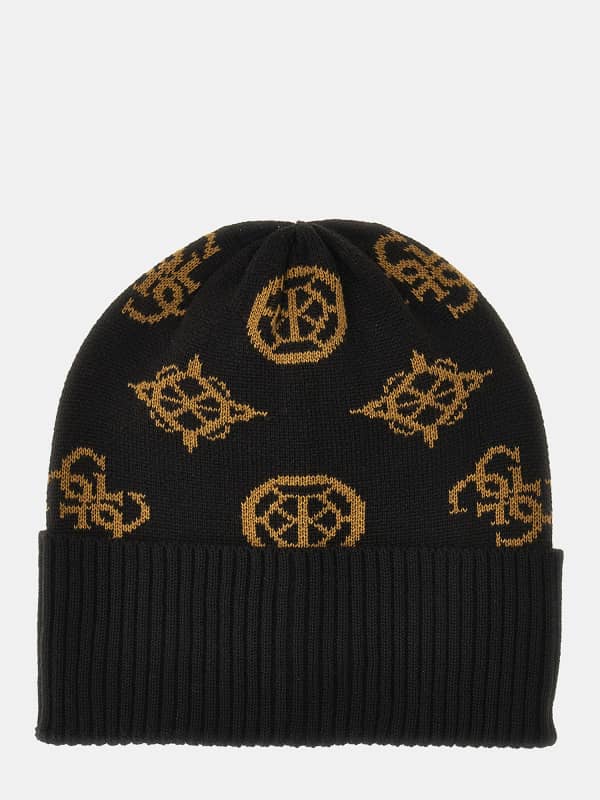 Шапка GUESS 4G Peony Logo Beanie Черно | AM5024POL01, 0
