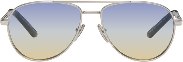 Aviator Blue-Yellow Gradient Sunglasses