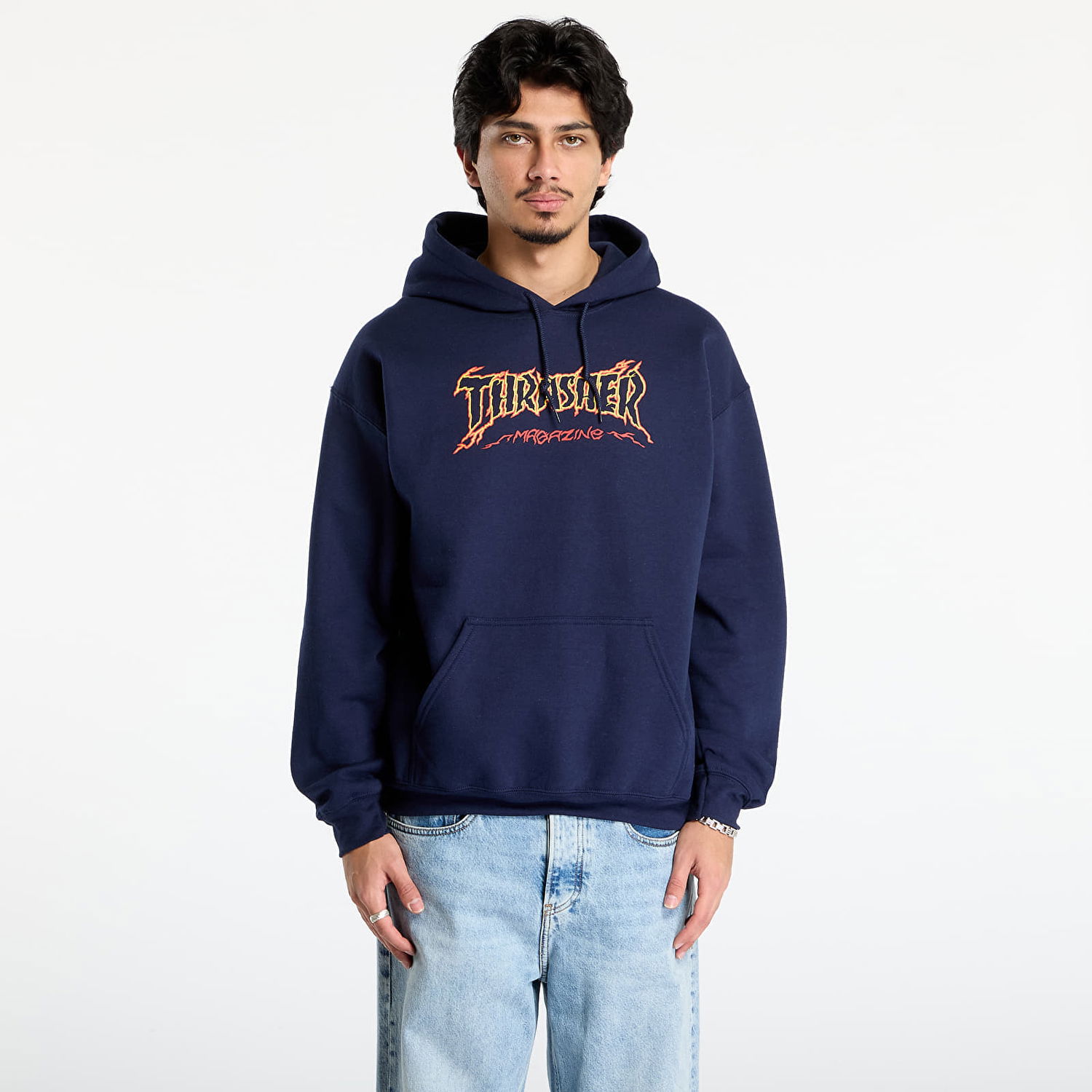 Суитчър Thrasher Cracked by Exteenager Hoodie Тъмно синьо | 145776, 0