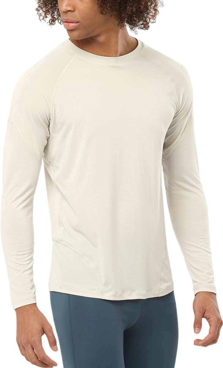 Тениска Salomon CROSS RUN Long Sleeve Tee Бежово | lc2265200, 0
