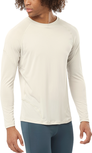 Тениска Salomon CROSS RUN Long Sleeve Tee Бежово | lc2265200, 0