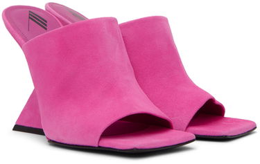 Аксесоари The Attico Attico Cheope Heeled Suede Sandals Розово | 231WS634 L007, 3
